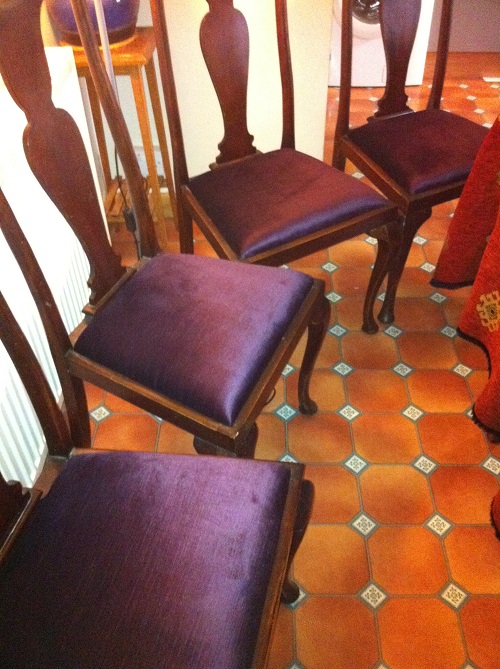 Commission: set of four dining chairs