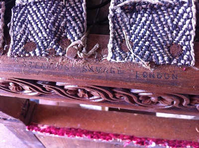 Stenhouse and Savage - maker's mark on underside of chair