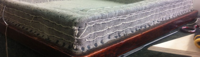 Chair Music - stitching detail