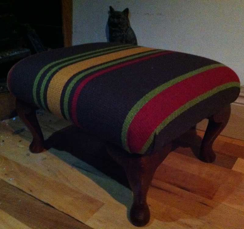 Photo: Footstool - after repholstery
