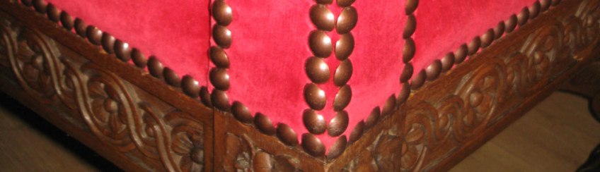 JM's Throne - decorative nailing detail