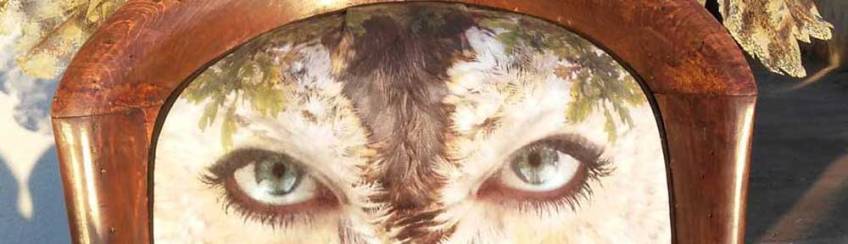 Blodeuwedd chair close-up